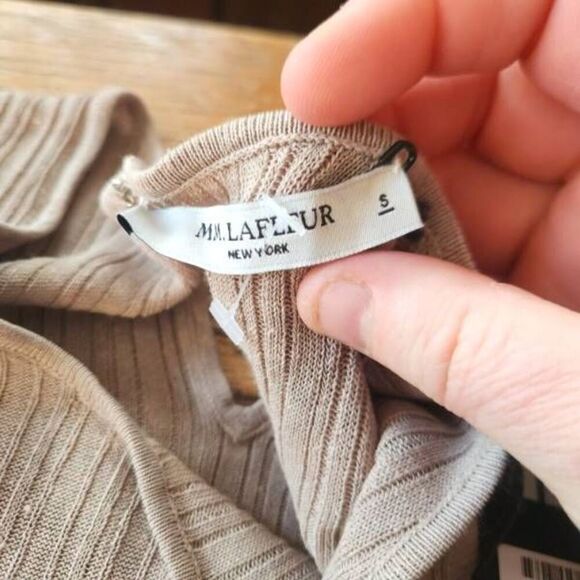 NWT MM.Lafleur AL Linen Blend Short Sleeves Midi Dress Size S - Picture 4 of 7